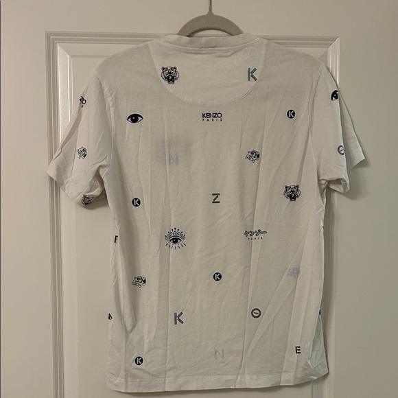 Kenzo White Graphic Short Sleeve Tee - Picture 4 of 5